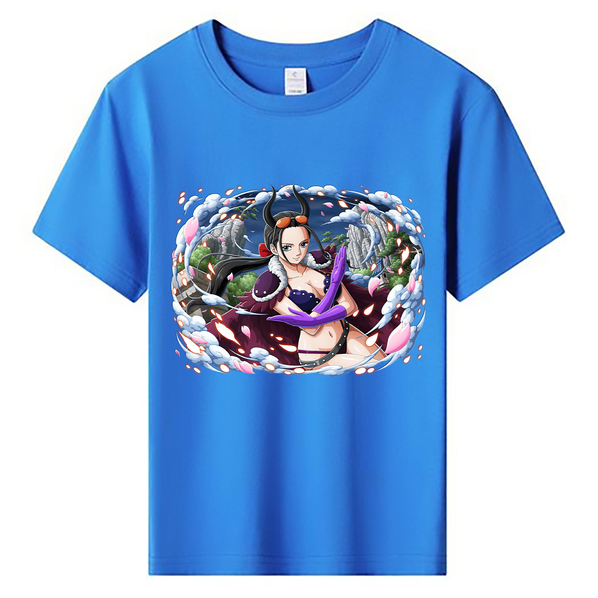 ワンピース ニコ・ロビン ONE PIECE Nico Robin 綿100％キッズTシャツ（フロントプリント）